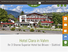 Tablet Screenshot of hotelclara.it